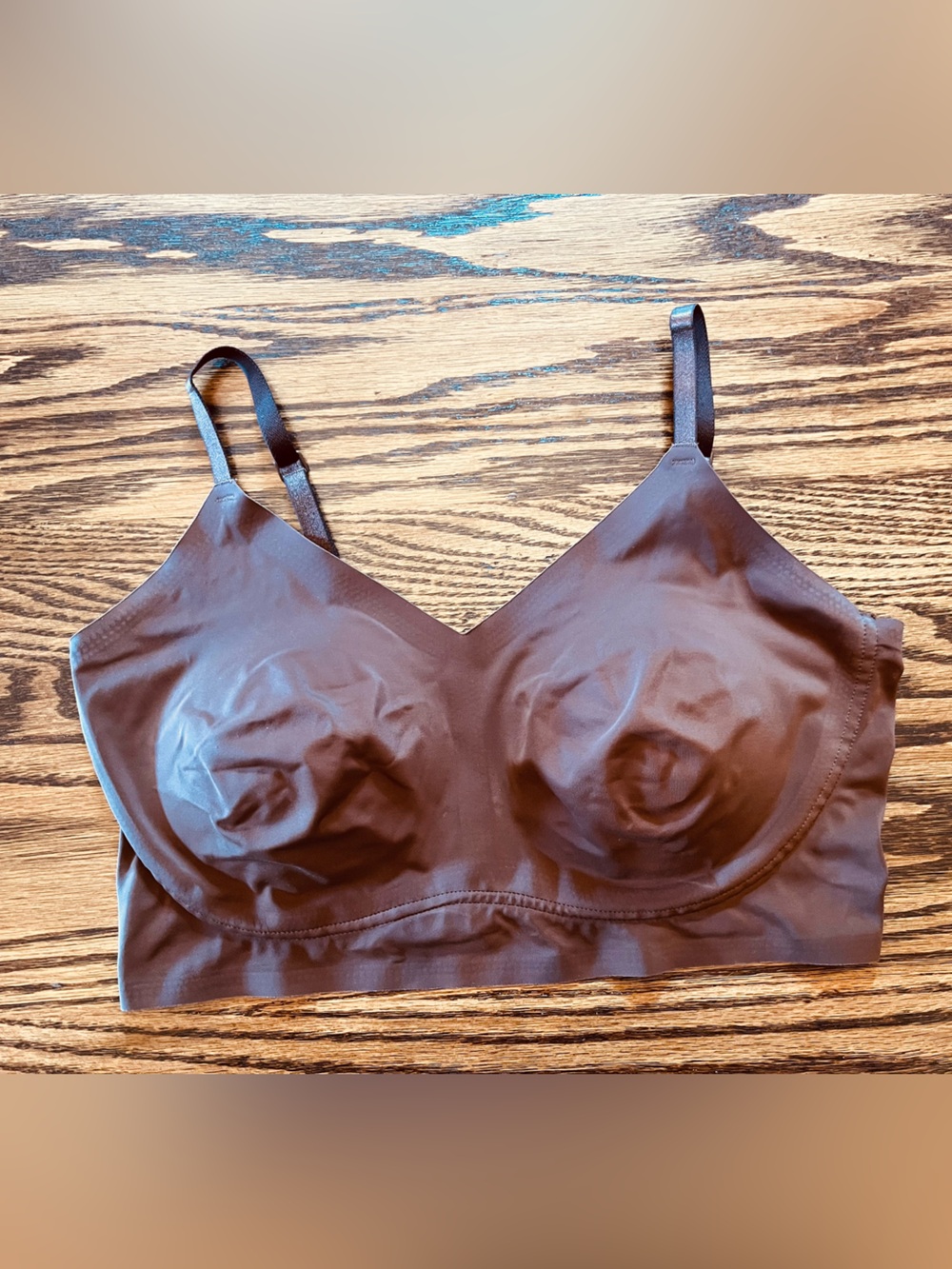 True & Co. True Body Lift Triangle Bra in Brown Cocoa, Medium - Picture 3 of 6